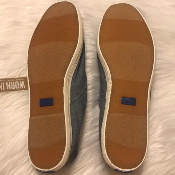 Keds Chambray Slip-Ons - Picture 6 of 8